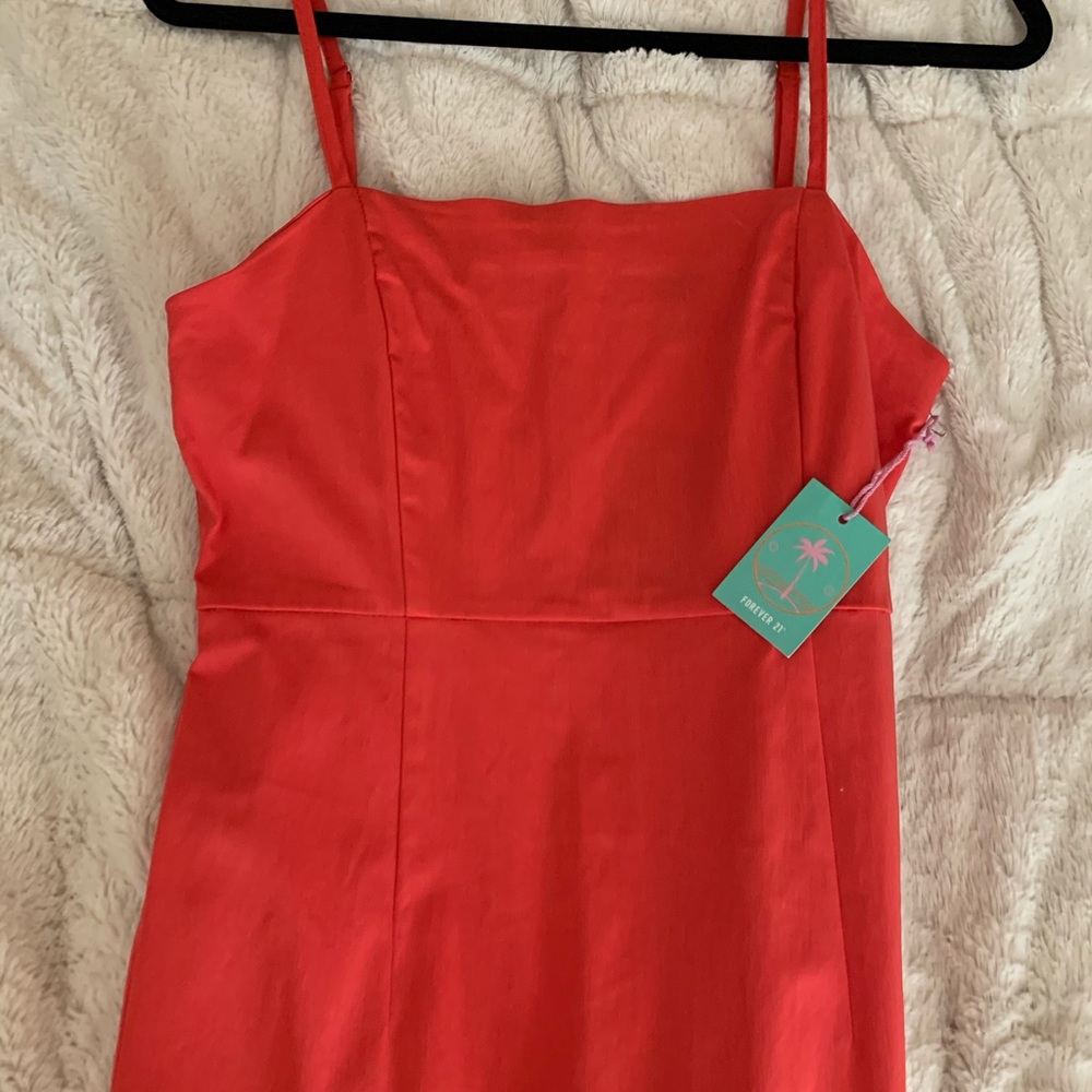 Forever 21 Coral Dress NWT - Picture 3 of 4